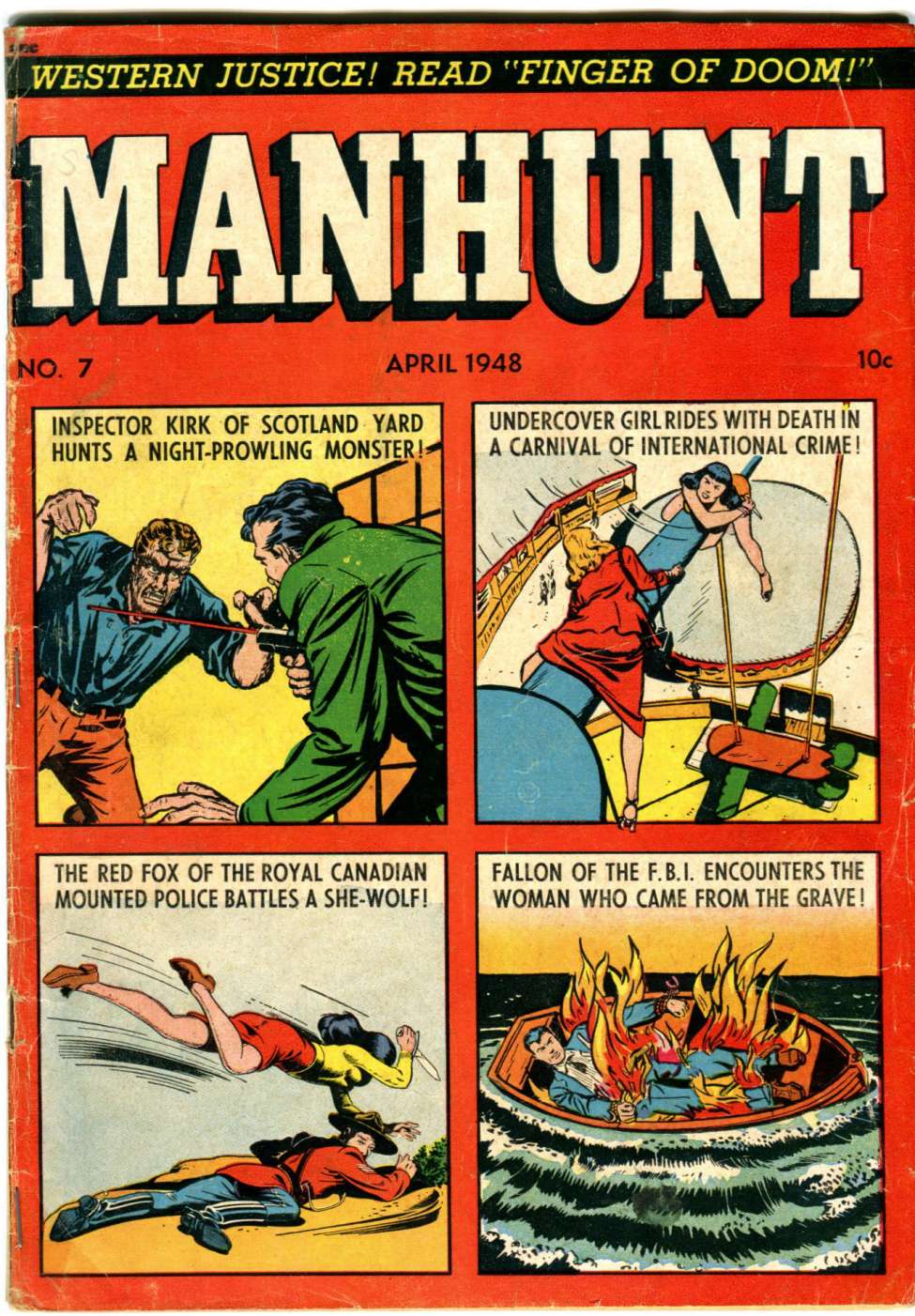 Manhunt #7, Magazine Enterprises